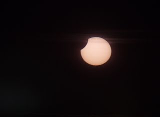 Photographer and skywatcher Bernt Olsen snapped this view of the partial solar eclipse of June 1-2, 2011 just during the