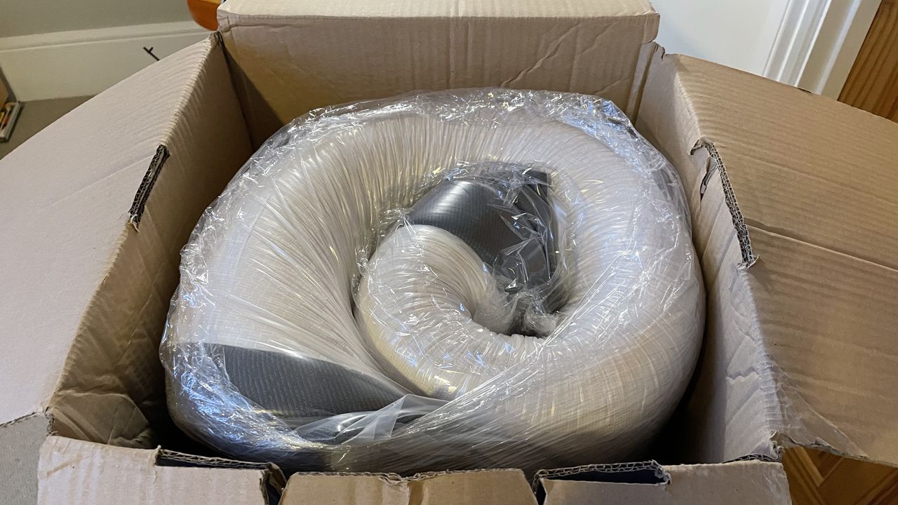 Emma Mattress vacuum-packed and rolled in a box