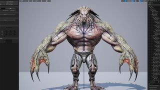 Unreal Engine all you need to know; a creature rigged in Unreal Engine