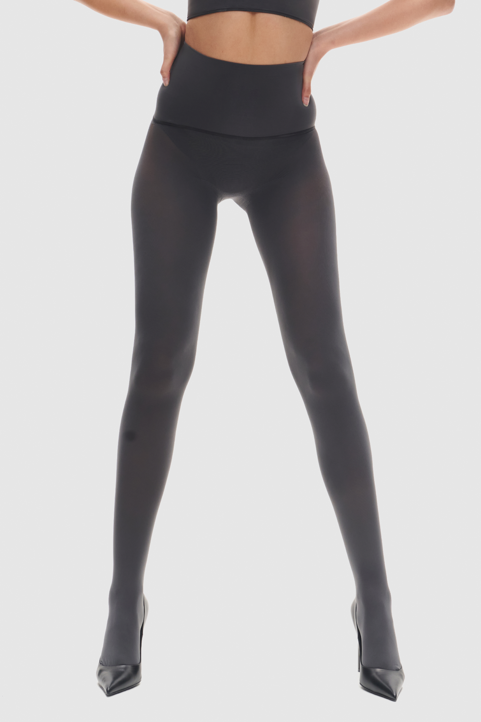 The Eighty Opaque Tights Slate Grey