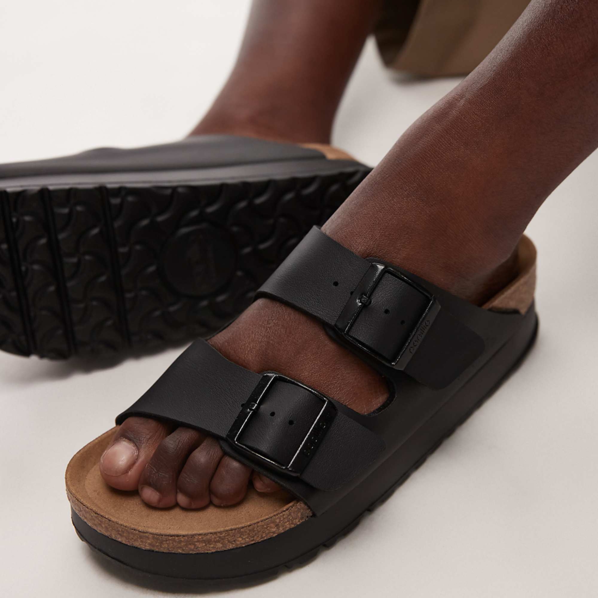 Birkenstock Arizona Flex Platform Sandal in Black