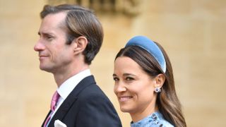 Pippa Middleton and James Matthews attend the royal wedding