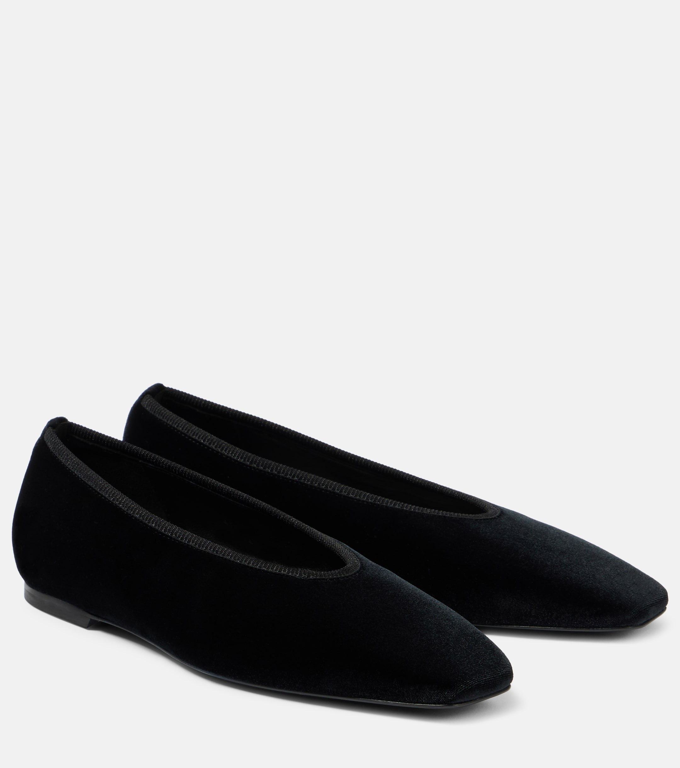 Toteme, Minimalist Velvet Ballet Flats