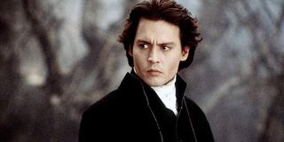 Johnny Depp as Ichabod Crane in Tim Burton's Sleepy Hollow