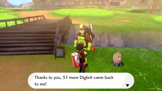 Pokemon Sword and Shield Isle of Armor Diglett rewards