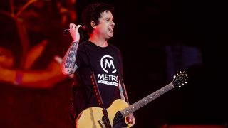 Billie Joe Armstrong of Green Day performing on stage