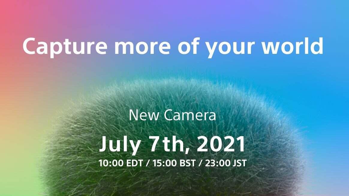 Teaser image of Sony camera launch