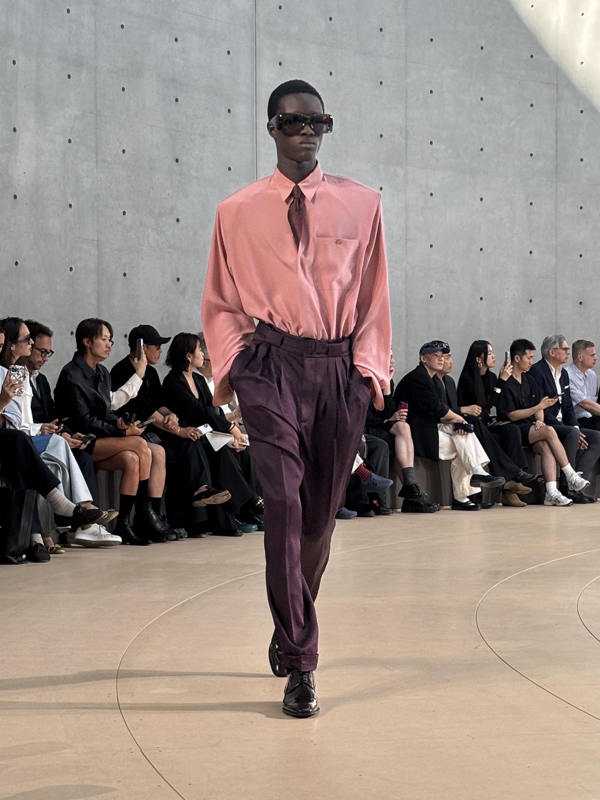 Saint Laurent runway at Paris Fashion Week Men’s S/S 2026