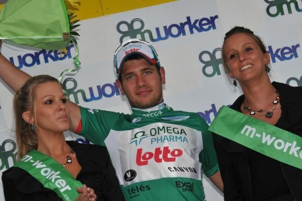 Adam Blythe (Omega Pharma - Lotto) leads the points classification.