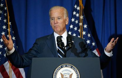 Vice President Joe Biden shares his opinions on the democratic presidential candidates. 