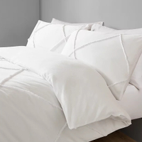 White Luxury 100% Cotton Washed Tuft Duvet Set| From £24.00 at Asda