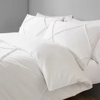White Luxury 100% Cotton Washed Tuft Duvet Set| From £24.00 at Asda