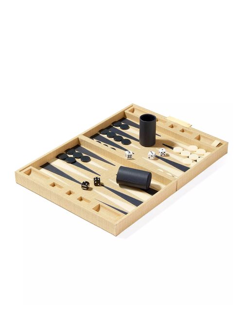 Raffia Backgammon Set
