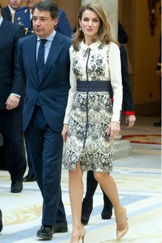 Princess Letizia at the Gold Medals of Merit in Fine Arts 2013 ceremony, Madrid, Spain