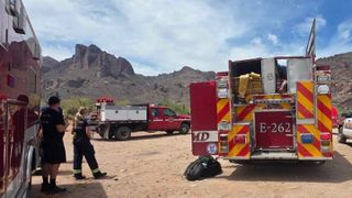 Members of Superstition Fire & Medical District oversee a rescue operation in Arizona