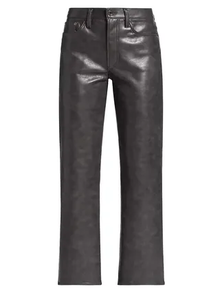 Sloane Leather-Blend Pants