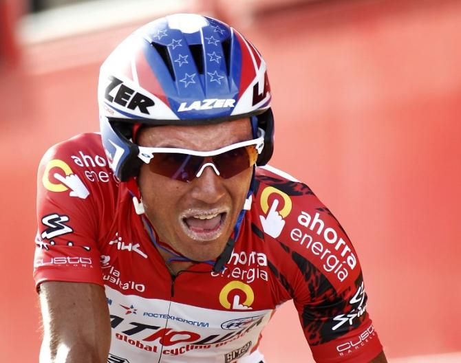 Joaquim Rodriguez (Team Katusha) saw his Vuelta chances fall apart in the final time trial in 2010