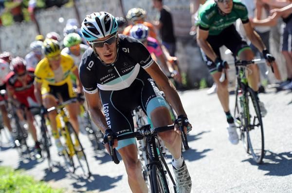 Andy Schleck (Leopard Trek) put in some probing attacks