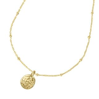 Hancrafted Yellow gold vermeil coin necklace, £95, Dower and Hall