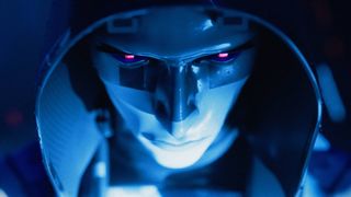 Marathon assassin runner shell face with red eyes