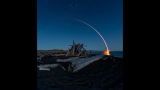 Joe Baxter travelled 250 miles to capture Rocket Lab's return to flight.