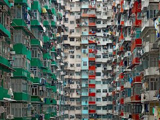dense urban structure of Hong Kong