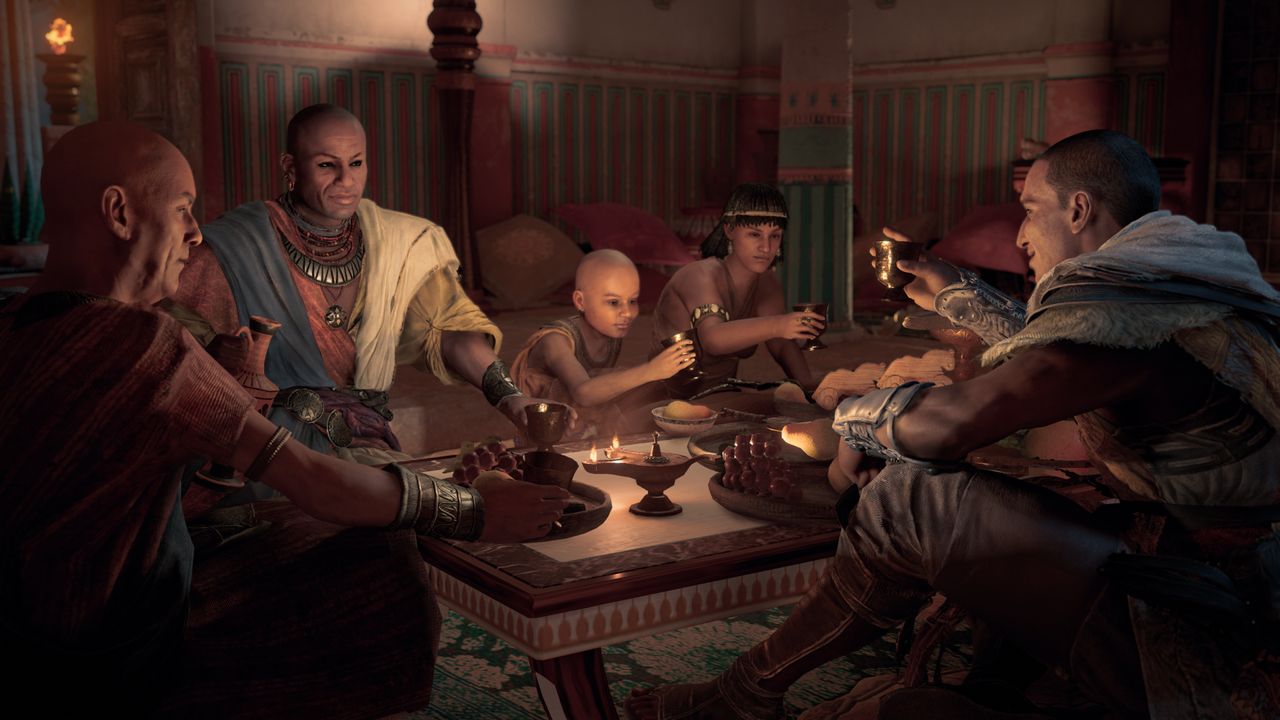 A celebratory meal in AC Origins