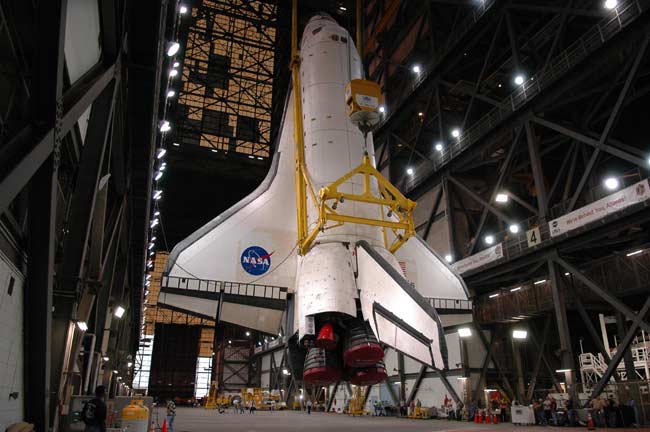 Shuttle Atlantis Suits Up for Flight