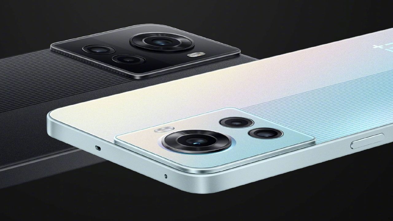 OnePlus Ace black and blue colorways