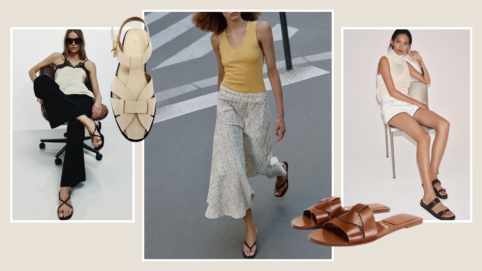 Trending sandals from Zara 