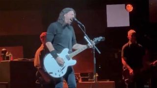 Dave Grohl onstage in New Hampshire