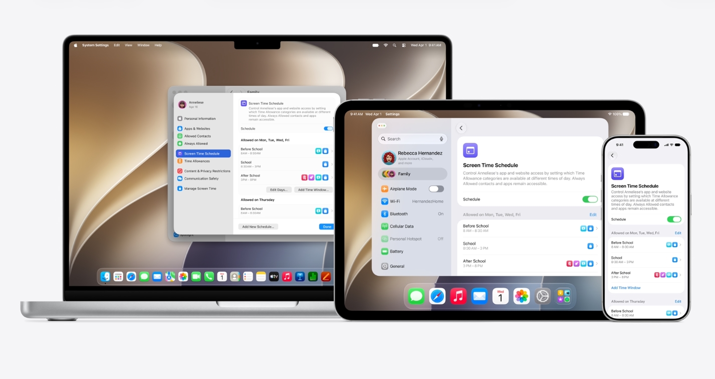 Apple Family Settings