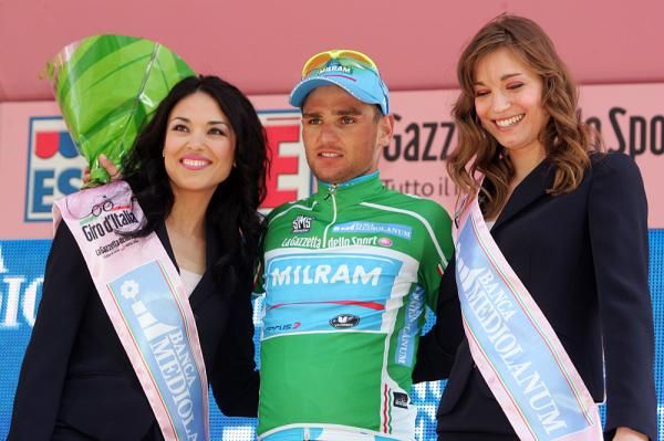 Paul Voss (Milram) leads the mountains classification.