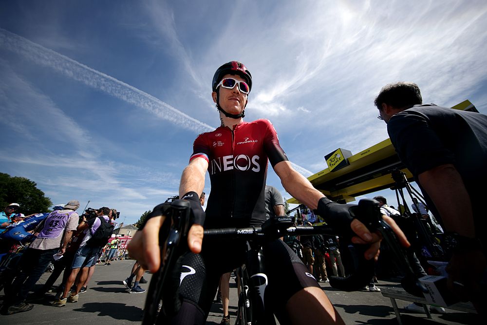 Geraint Thomas (Team Ineos) ahead of stage 4 at the Tour de France