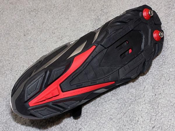 The fully rubber-coated outsole should provide ample traction either on the ground or if you miss a pedal.
