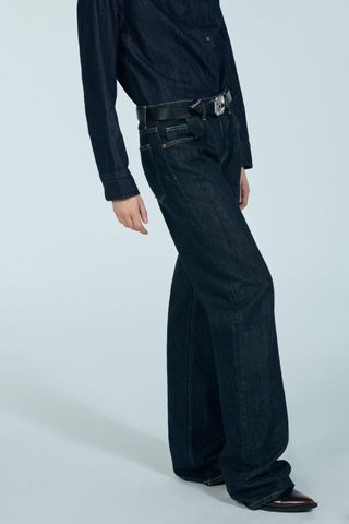 Mid-Rise Wide-Leg Trf Jeans