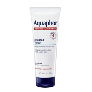 Aquaphor Healing Ointment Advanced Therapy Skin Protectant, Body Moisturizer for Dry Skin, Minor Cuts and Burns, Dry Cuticles, Cracked Heels, Hands and Lips, 7 Oz Tube