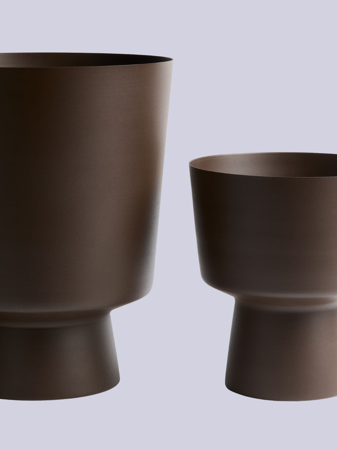 A brown metal outdoor planter from H&amp;amp;M