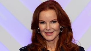 Marcia Cross attends the violet carpet of the Series Mania Festival - day five on March 21, 2023 in Lille, France