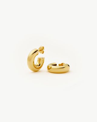 Chubby Small Hoop Earrings | 18ct Gold Vermeil