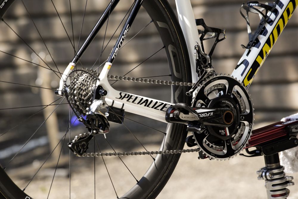 Alberto Contador's Specialized race bike at the Tour de France