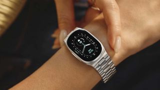 Google Fitbit Edge on wrist