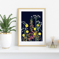 LauraAndrewsStudio Evening Foxglove Botanical Art Print | £18 at Etsy