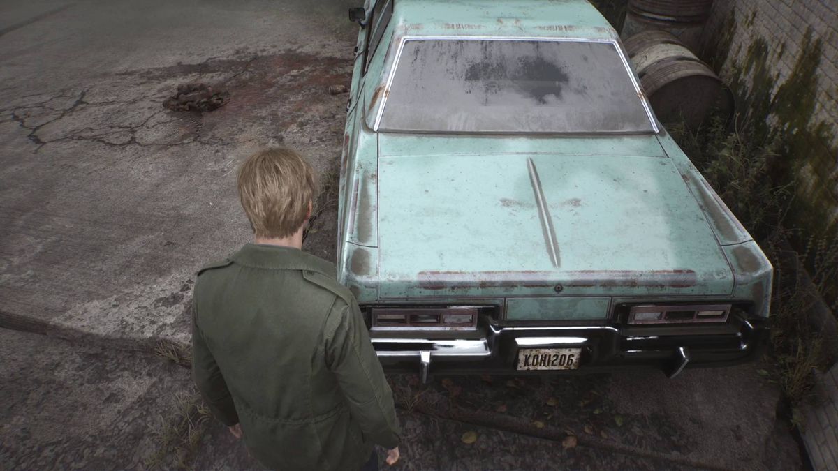 Where to find the greenish blue car in Silent Hill 2 Remake