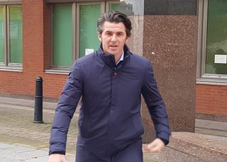 Joey Barton arrives at Sheffield Crown Court
