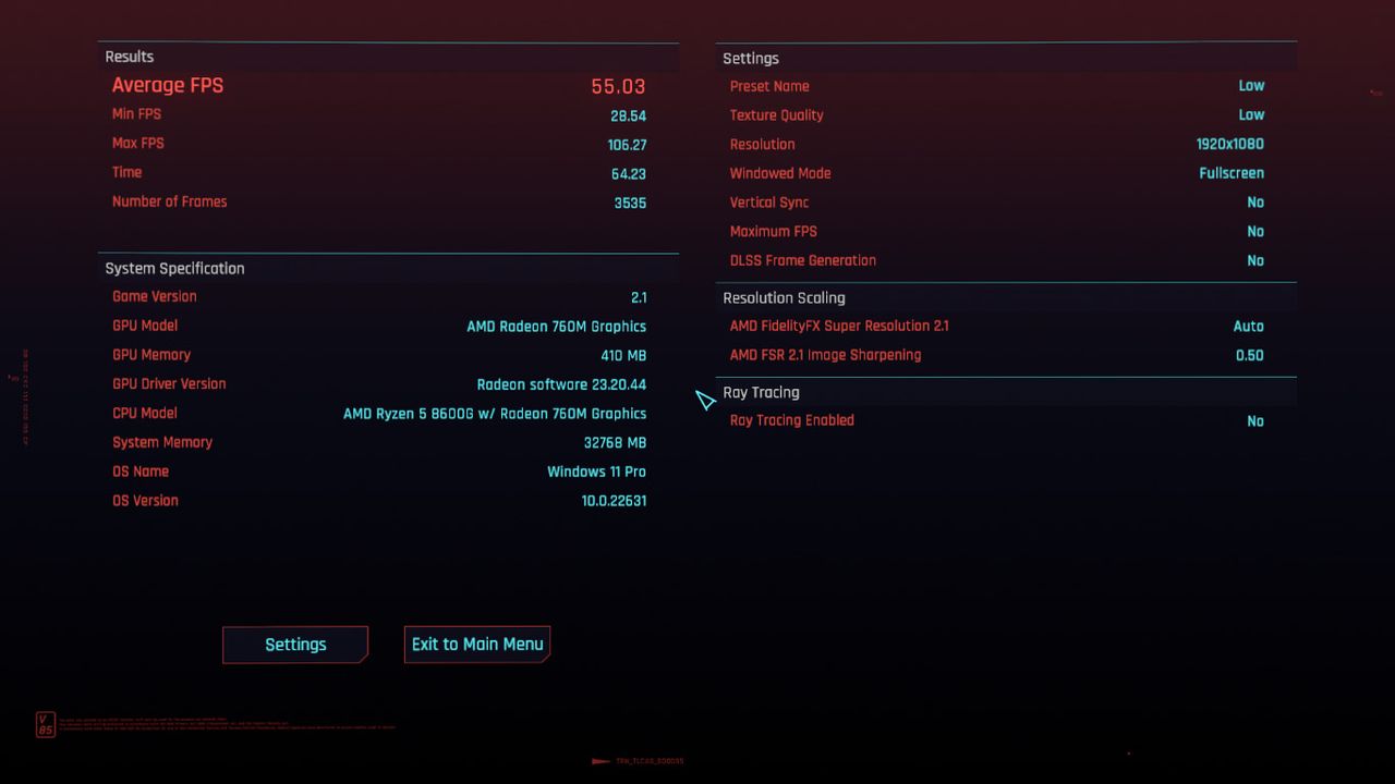 AMD Ryzen 5 8600G benchmark result