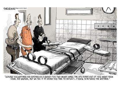 Editorial cartoon capital punishment