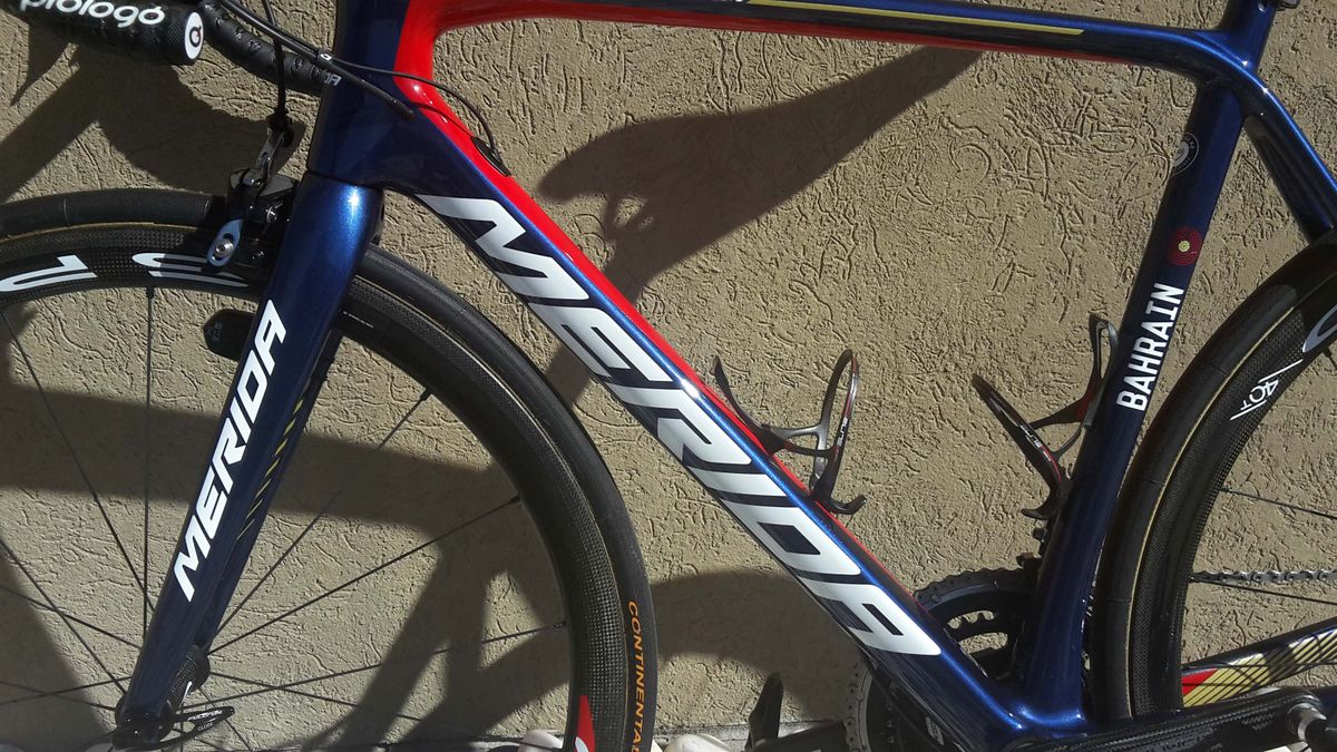 Vinceno Nibali's leightweight Merida Scultura
