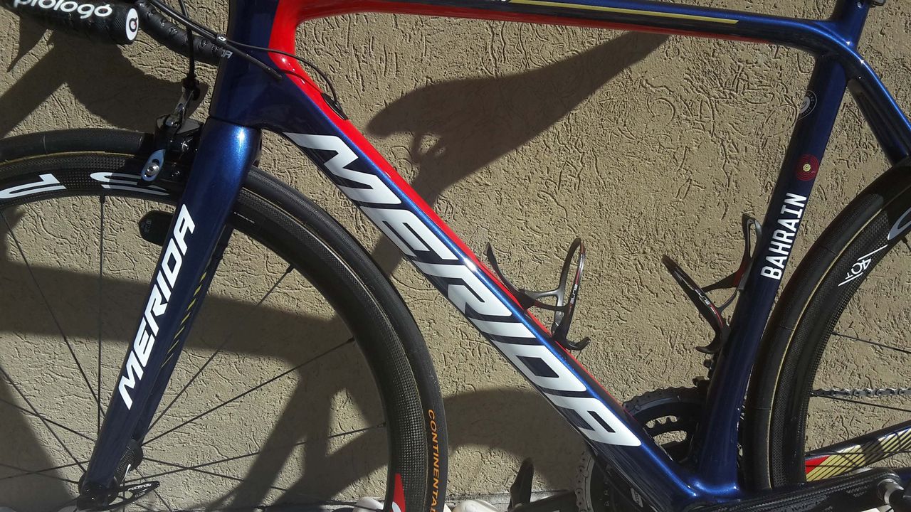 Vinceno Nibali's leightweight Merida Scultura