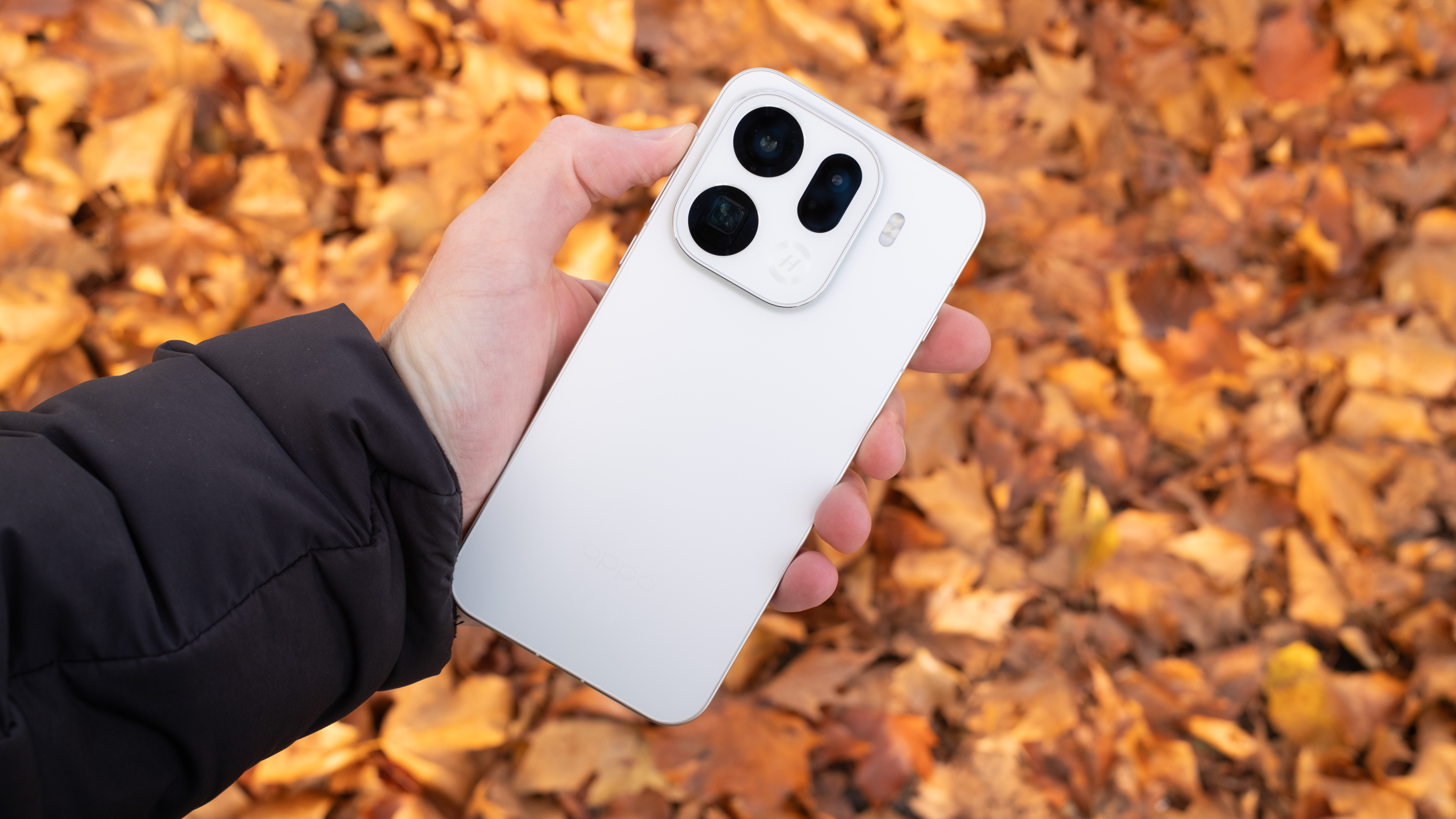 Oppo Find X8 Pro phone held in a hand